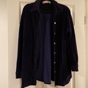Purple shirt jacket